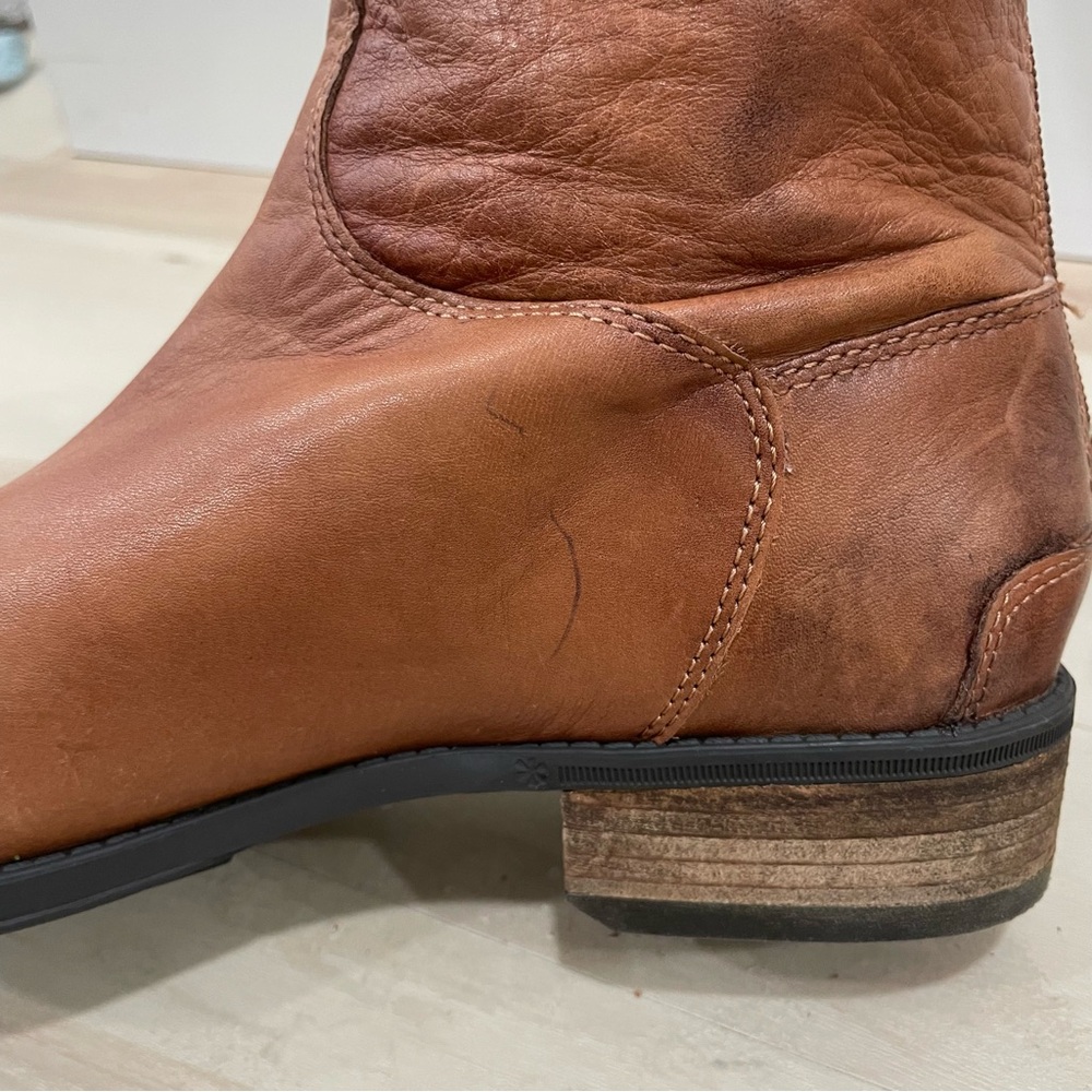 Sam Edelman Women's 9 Penny Riding Boot Whiskey Leather Brown Tan Knee Height - Picture 10 of 16